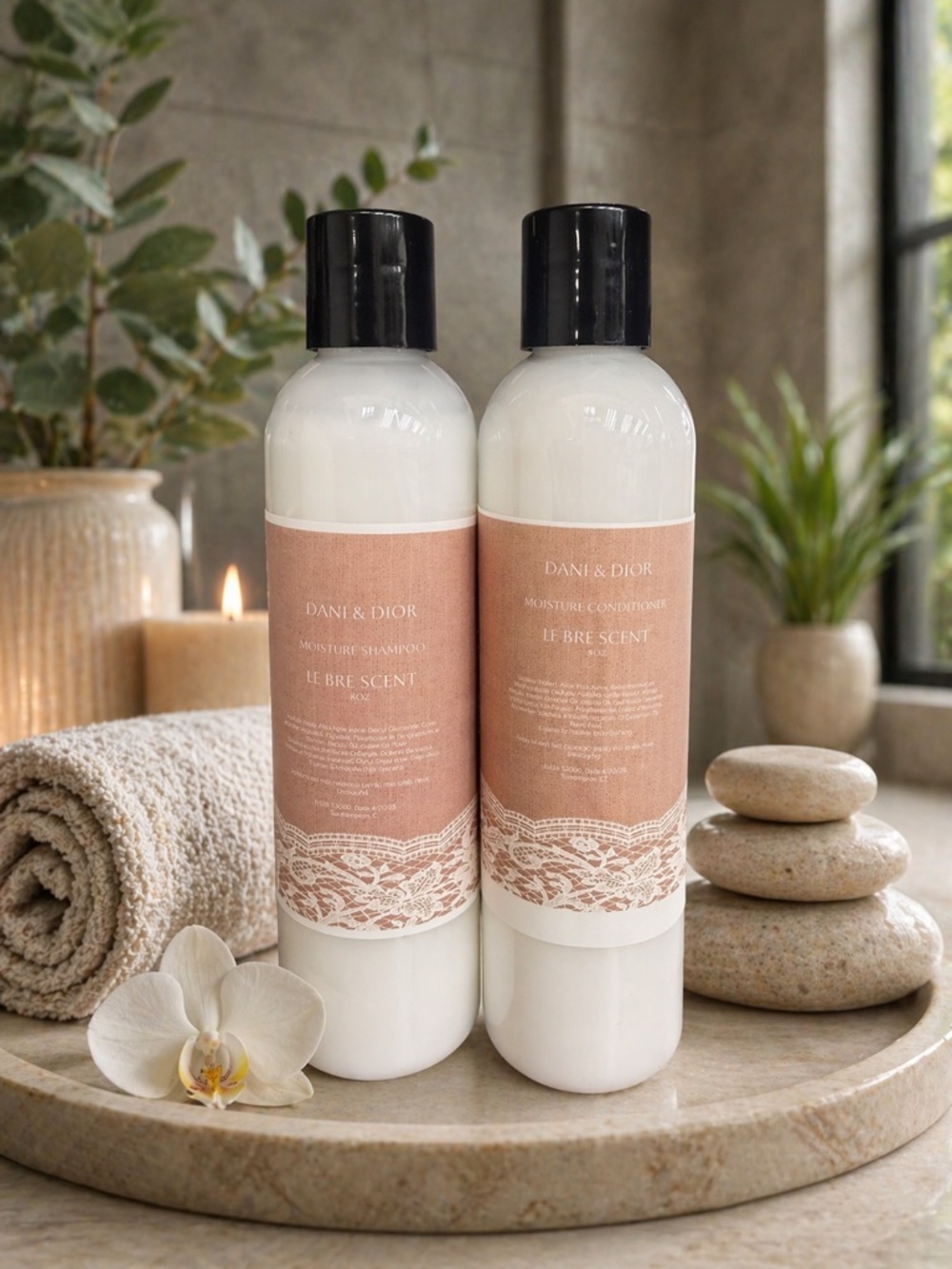 8 oz Le Bre Scent Moisture Shampoo & Conditioner Set